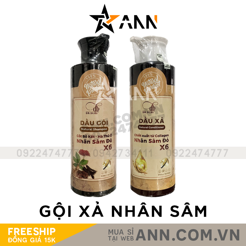21148-combo-goi-xa-2.png Combo Dầu Gội Xả Nhân Sâm Đỏ X6 Dr Di Hi - COMBODIHI02