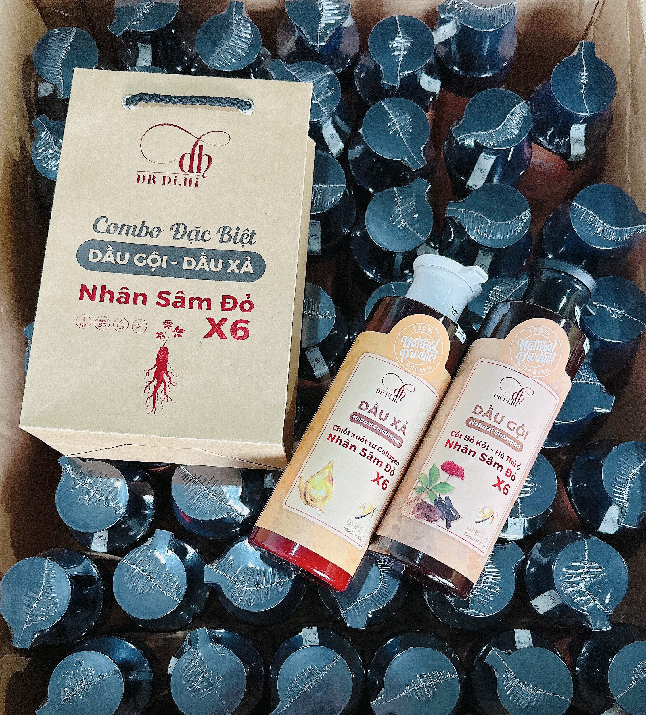 Combo Dầu Gội Xả Nhân Sâm Đỏ X6 Dr Di Hi Combo Dầu Gội Xả Nhân Sâm Đỏ X6 Dr Di Hi