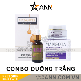 Combo Serum Mangota và Kem Face Mangota Tím Midan
