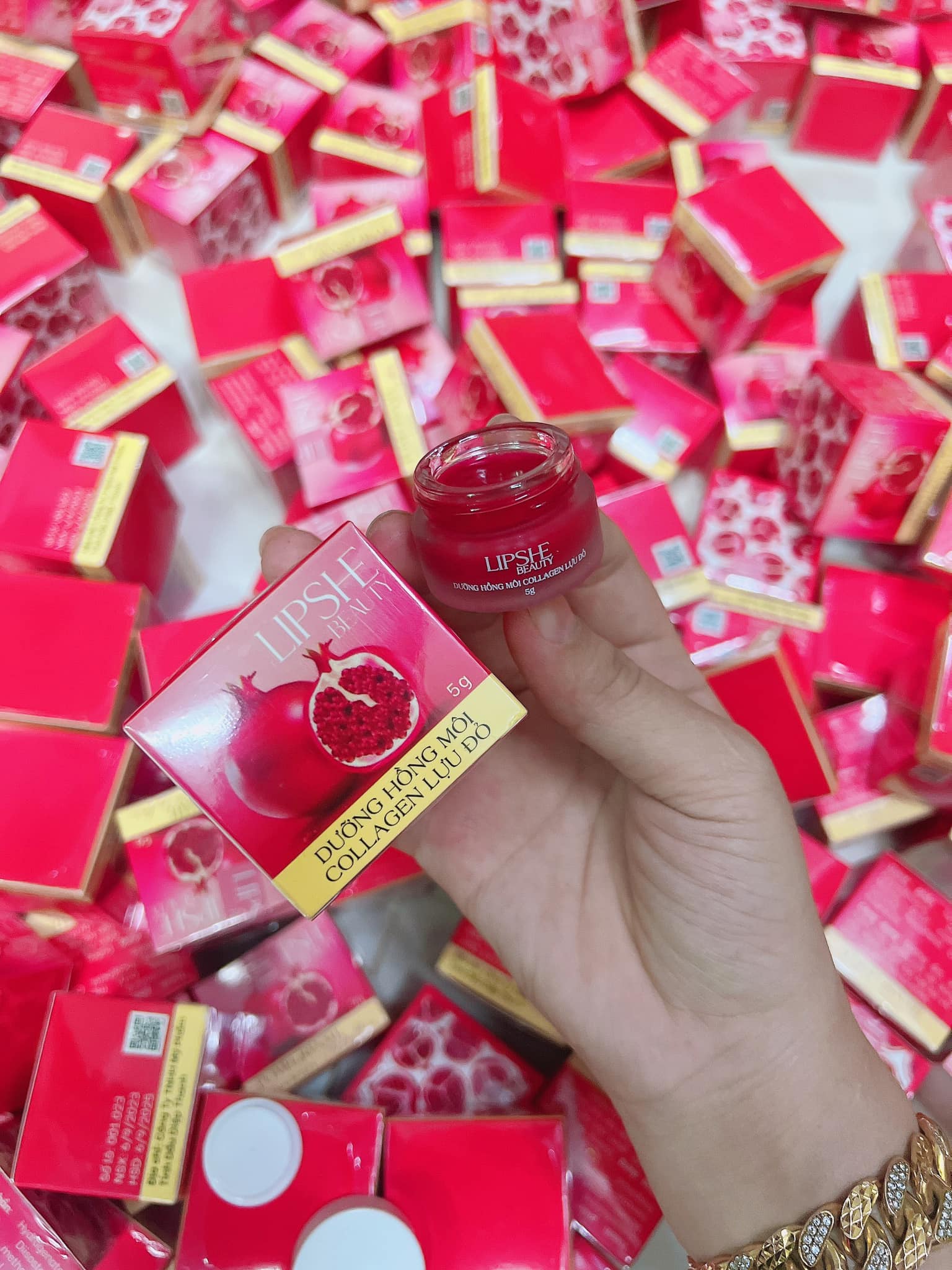 Dưỡng Hồng Môi Collagen Lựu Đỏ LIPSHE Beauty Dưỡng Hồng Môi Collagen Lựu Đỏ LIPSHE Beauty