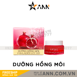 Dưỡng Hồng Môi Collagen Lựu Đỏ LIPSHE Chính Hãng