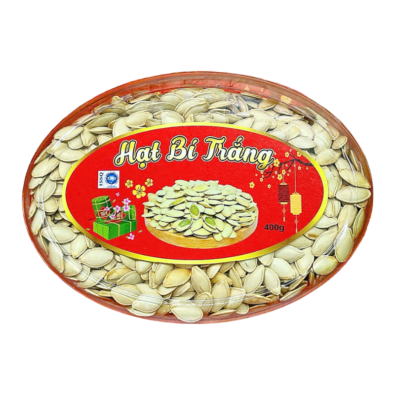 Nguồn sỉ hạt Bí Trắng Loại Ngon 400g Hộp Ovan Hộp Quà Tết 2026 Nguồn sỉ hạt Bí Trắng Loại Ngon 400g Hộp Ovan Hộp Quà Tết 2026
