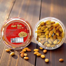 Hạnh Nhân Rang Bơ 450g - Hộp Tròn Lớn - 8936208933951