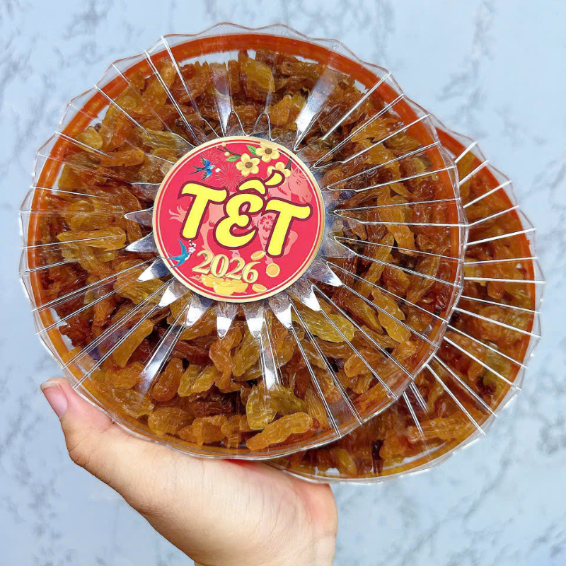 Hộp Nho Vàng Sun Khía 450G Hộp Tết Hộp Nho Vàng Sun Khía 450G Hộp Tết