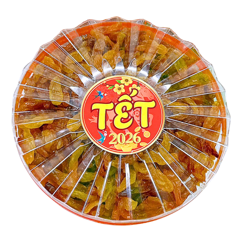 Hộp Nho Vàng Sun Khía 450G Hộp Tết Hộp Nho Vàng Sun Khía 450G Hộp Tết