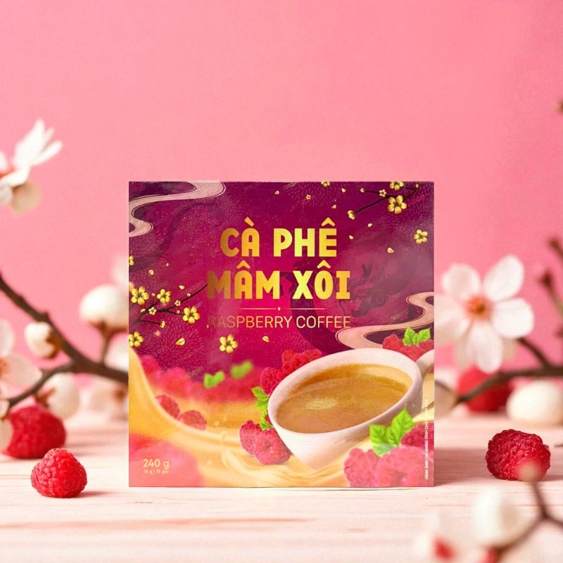 Cà Phê Mâm Xôi Raspberry Coffee 15 gói Cà Phê Mâm Xôi Raspberry Coffee 15 gói