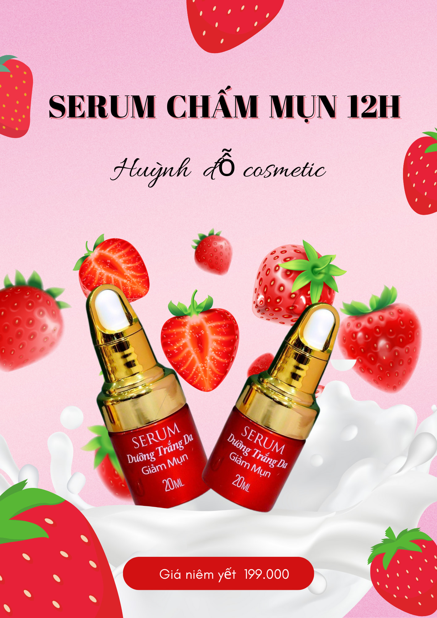 Nguồn sỉ serum Mụn Huỳnh Đỗ 20ml Nguồn sỉ serum Mụn Huỳnh Đỗ 20ml
