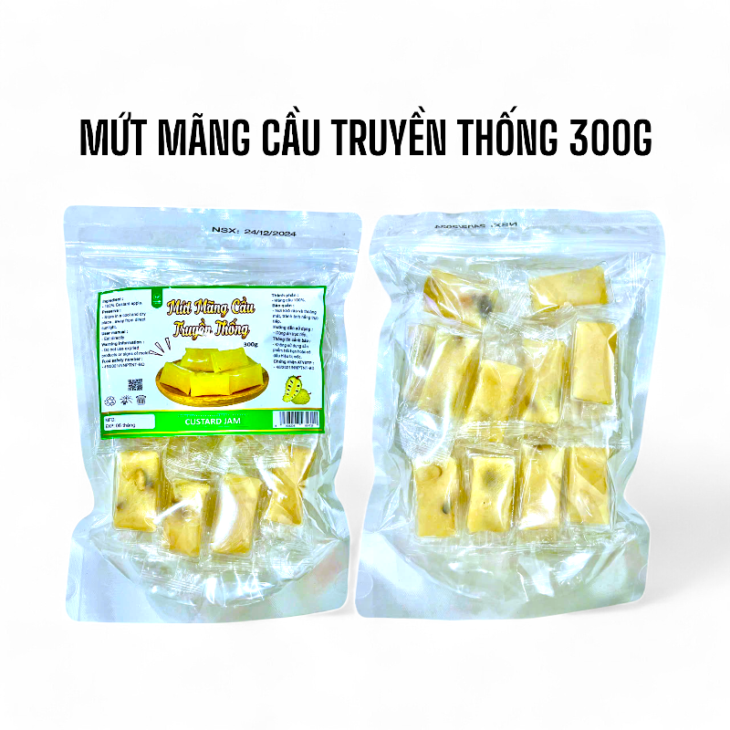23376_image-photoroom-8_20241228094924.png Mứt Mãng Cầu Truyền Thống Túi Zip 300g - MMCTZ