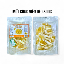 Mứt Gừng Viên Dẻo Túi Zip 300g - MGSDTZ