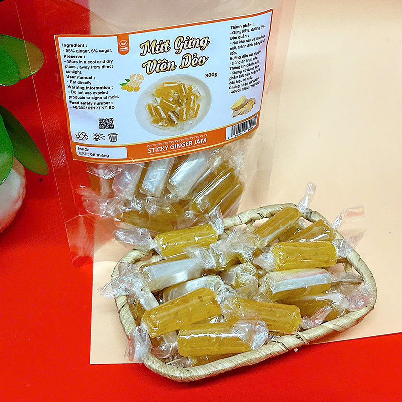 23378_z6125809313828-84c34087af87983f24c72f9ff6f00637_20241214100833-5.jpg Mứt Gừng Viên Dẻo Túi Zip 300g - MGSDTZ