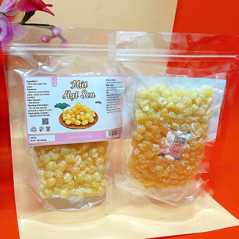 23384_z6125810976103-d2fd0df4066690d03356de50ec151e13_20241213165014-4.jpg Mứt Hạt Sen Túi Zip 300g - HSHCK