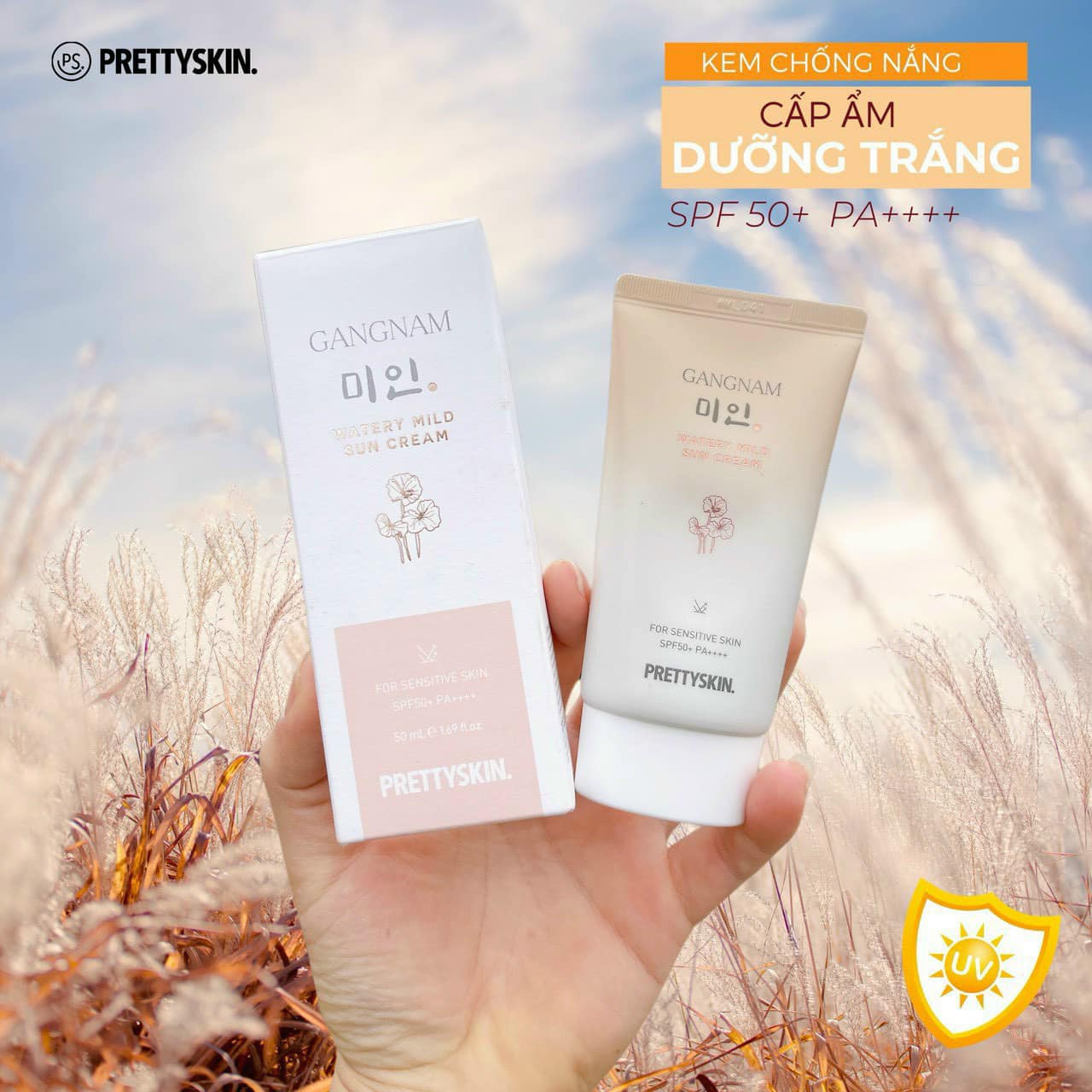 Nguồn sỉ kem Chống Nắng PrettySkin Watery Mild Cấp Ẩm Dưỡng Trắng Da Nguồn sỉ kem Chống Nắng PrettySkin Watery Mild Cấp Ẩm Dưỡng Trắng Da