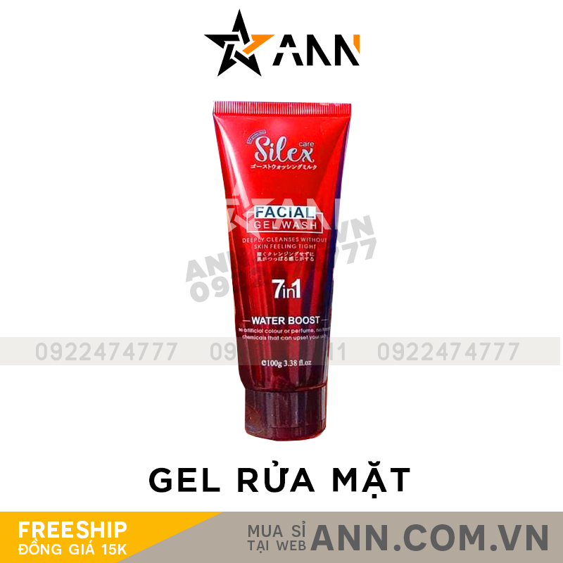 23816-gel-rua-mat-1.png Sữa Rửa Mặt Silex 7in1 Facical Gel Wash Water Boost 100gr - SRMSILEX