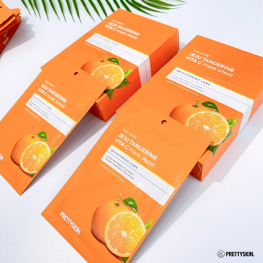 Mặt Nạ Vitamin C Prettyskin Jeju Tangerine Hộp 10 miếng - 8809733214867