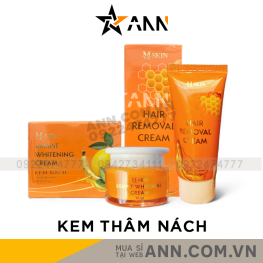 Combo Kem Tẩy Lông + Kem Thâm Nách MQ Skin Sâm Chanh Mật