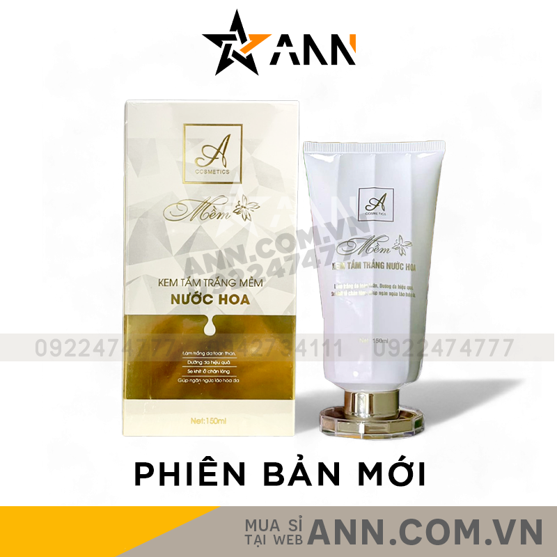 Kem Tắm Trắng Mềm Nước Hoa A Cosmetics Mỹ Phẩm Phương Anh Phiên Bản 2024