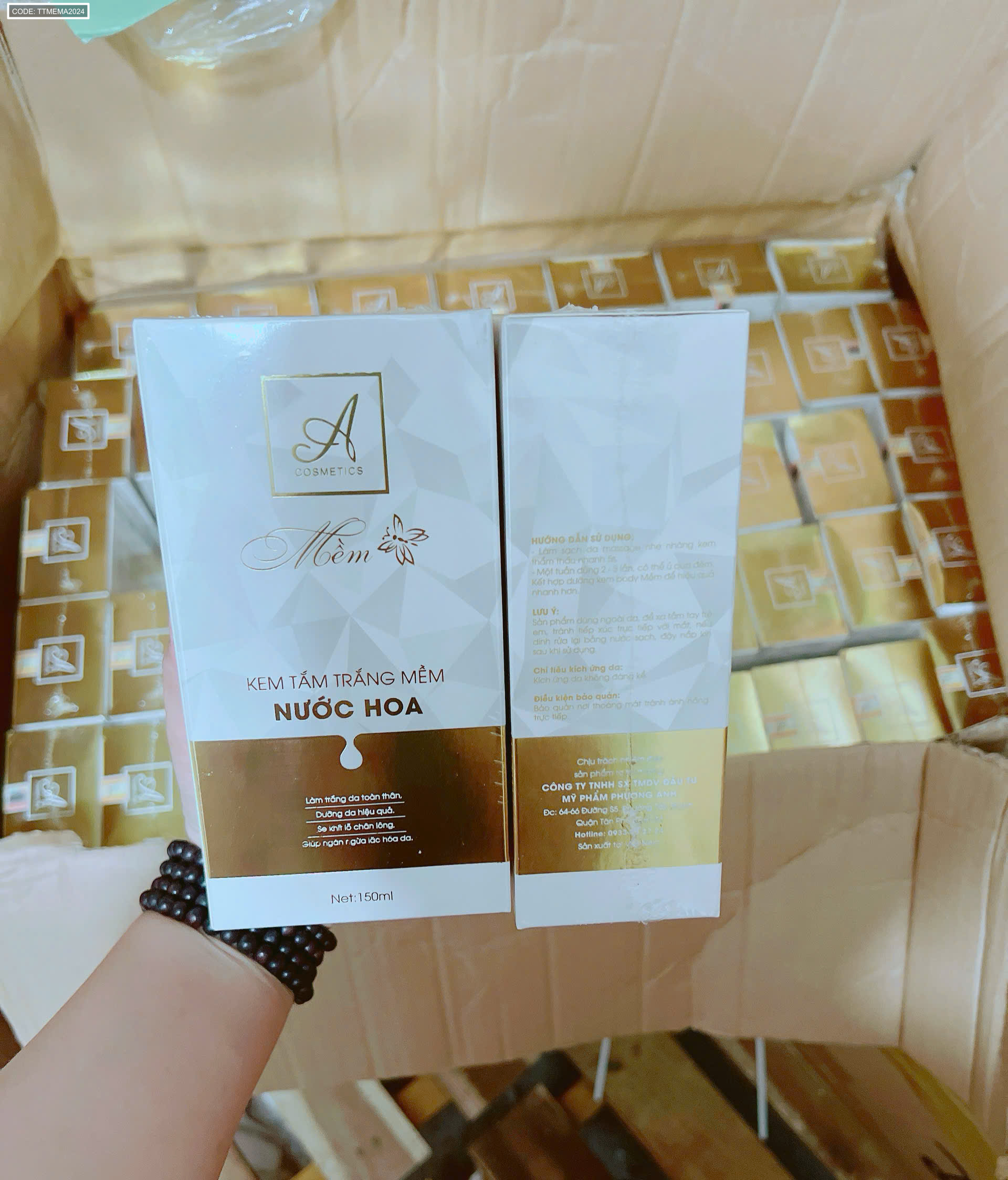 Kem Tắm Trắng Mềm Nước Hoa A Cosmetics Mỹ Phẩm Phương Anh Phiên Bản 2024