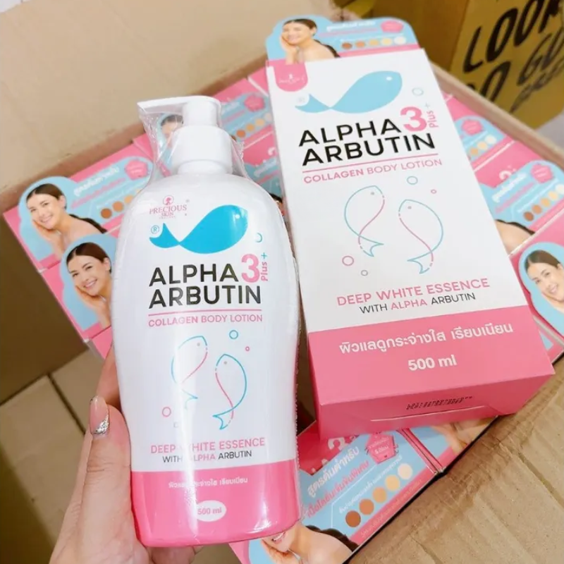 Kem Body Sữa Dưỡng Thể Alpha Arbutin 3 Plus + Collagen Lotion Dưỡng Trắng Da 500ml Precious Kem Body Sữa Dưỡng Thể Alpha Arbutin 3 Plus + Collagen Lotion Dưỡng Trắng Da 500ml Precious