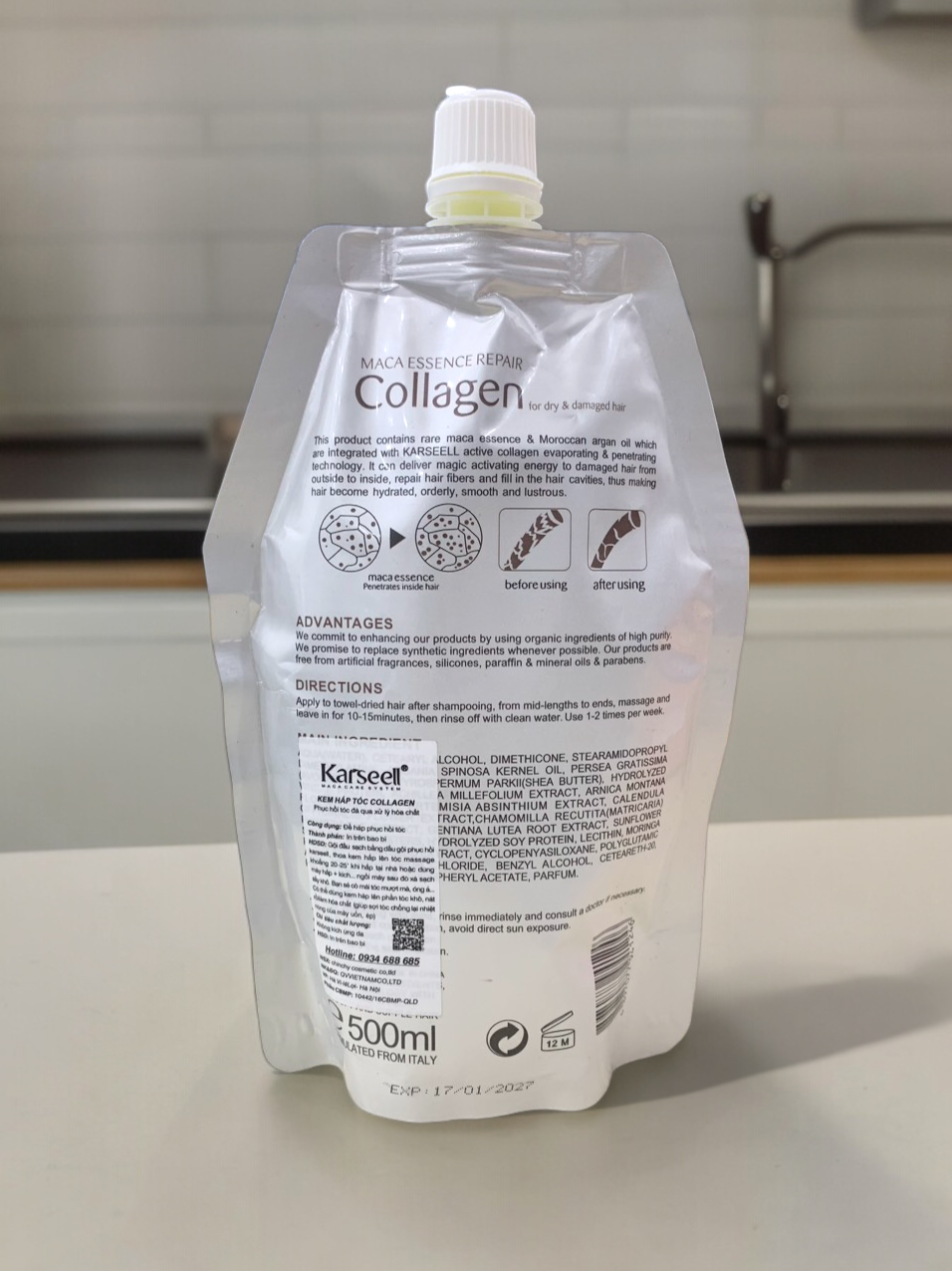 24394_z5481652367745-b50cfef94691dd306e4cedbea0f46bdf-photoroom_20240527185920-1.png Kem Ủ Tóc Karseell Macca Power 500ml Phục Hồi Tóc Khô Và Hư Tổn - 4897077941246