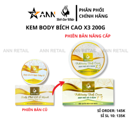 Kem Body Bích Cao White Phôi Cốt Ủ Mạnh X3 200g - Phiên Bản Nâng Cấp