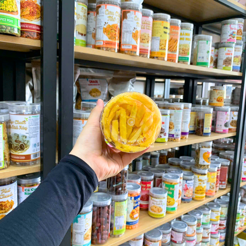 Khoai Lang Vàng Sợi Sấy Giòn 300g Khoai Lang Vàng Sợi Sấy Giòn 300g