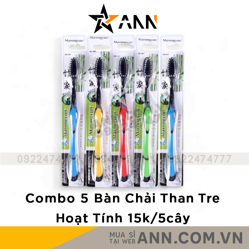 24551_126_20240617151150.png Combo 5 Bàn Chải Đánh Răng Than Tre Marongun - Bàn Chải Than Tre Lông Mềm 21cm - CB5BANCHAI