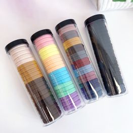 Combo 3 Hộp Thun Cột Tóc Màu Sắc Trơn Co Giãn - CBCOTTOC01