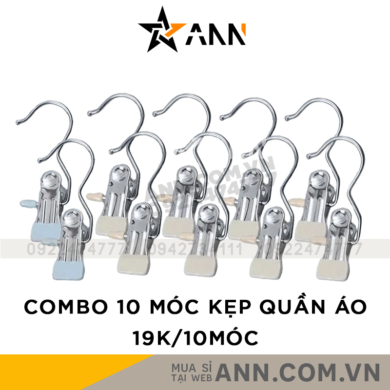 24568_131_20240617173730.png Combo 10 Móc Kẹp Quần Áo Bằng Inox - Móc Kẹp Phơi Tất Vớ Đồ Lót Bọc Nhựa Pvc Cao Cấp Nhỏ Gọn - CBMOCKEP01