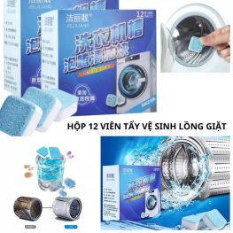 Combo 3 Hộp 12 Viên Tẩy Vệ Sinh Lồng Máy Giặt Cực Mạnh - CBVIENTAYVS01