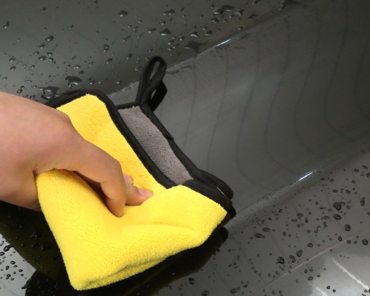 Combo 5 Khăn Lau Xe Ô Tô 2 Mặt Màu Vàng Xám - Khăn Lau Bếp Đa Năng 2 Mặt Siêu Thấm Nước 30x30cm Combo 5 Khăn Lau Xe Ô Tô 2 Mặt Màu Vàng Xám - Khăn Lau Bếp Đa Năng 2 Mặt Siêu Thấm Nước 30x30cm