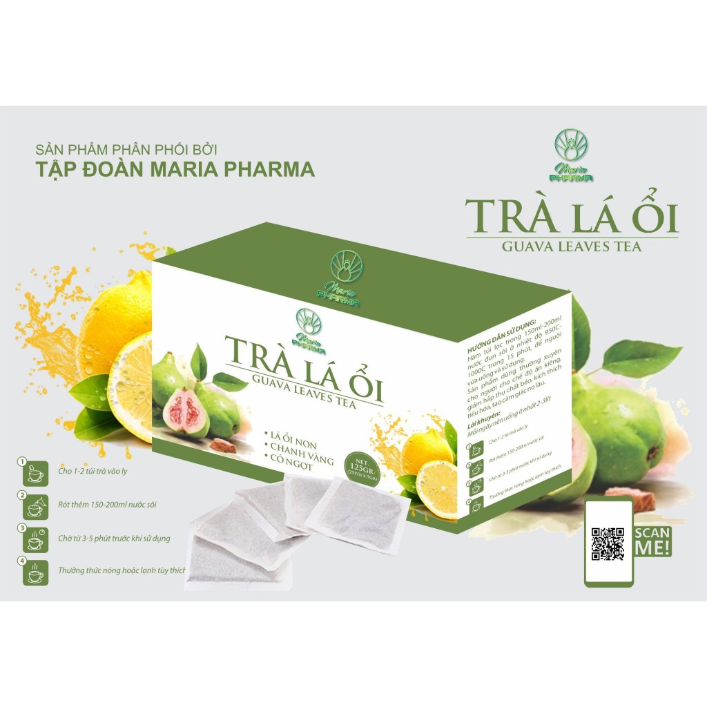 Trà Là Ổi Hỗ Trợ Giảm Mỡ Guava Leav Tea Maria Pharma Trà Là Ổi Hỗ Trợ Giảm Mỡ Guava Leav Tea Maria Pharma