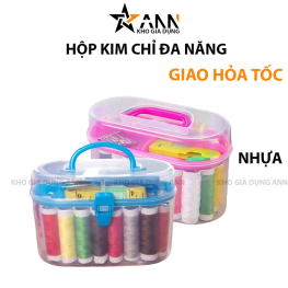 Bộ Kim Chỉ May Vá Đa Năng - Hộp Kim Chỉ Khâu 50 Món 14.5x9.5x7.5cm - HKC50