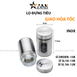 Lọ Đựng Tiêu Inox Nắp Xoay Tiện Dụng - LDT01