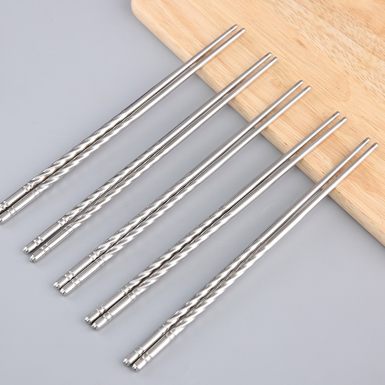 Giá sỉ vỉ 5 Đôi Đũa Inox Chất Lượng Cao 22cm Giá sỉ vỉ 5 Đôi Đũa Inox Chất Lượng Cao 22cm