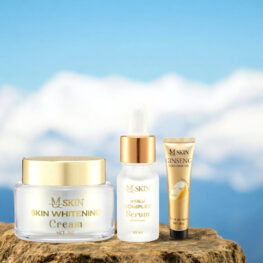 Combo Kem Face Nhân Sâm Ban Ngày MQ Skin Whitening Cream + Serum Hyalu Complex - CBFACEMQSKIN03