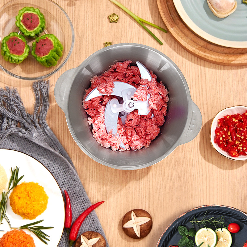 Máy Xay Thịt Inox 4 Lưỡi 25x30cm Máy Xay Thịt Inox 4 Lưỡi 25x30cm