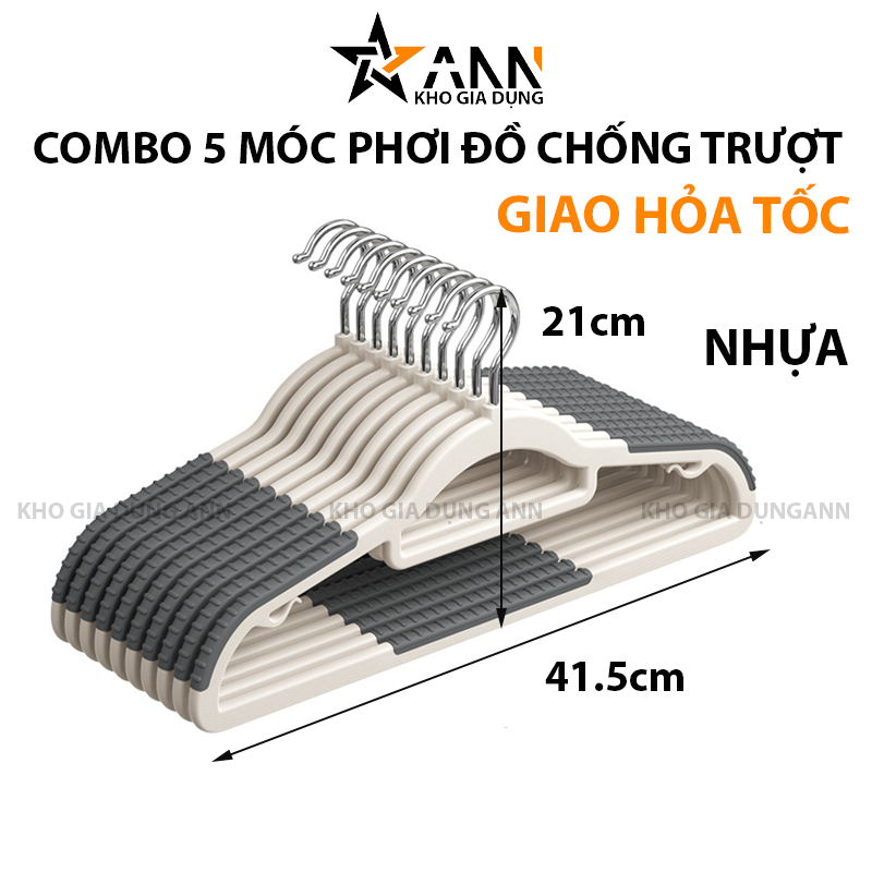 25030_103_20250320095947-1.png 5 Móc Treo Quần Áo Chống Trượt 41.5x21cm - MTQACT01
