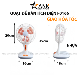 Quạt Tích Điện Để Bàn 35x18cm - QDNTD01