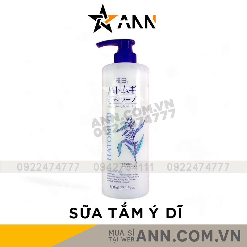 25083_9a_20240917123307.png Sữa Tắm Ý Dĩ Hatomugi Moisturizing Washing 800ml - 4513574027077