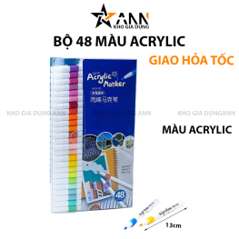 Bộ 48 Màu Acrylic Vẽ Trên Mọi Chất Liệu Có Thể Vẽ Chồng Màu - B48L02