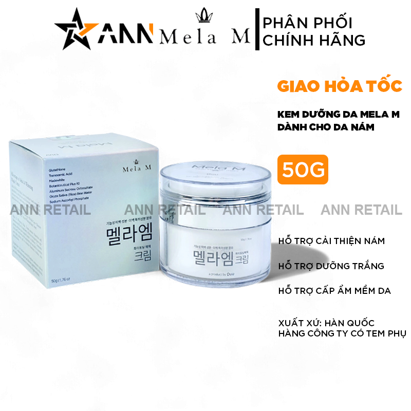 25179_6_20241207102537-2.png Kem Face Mela M Whitening Magic Cream Hỗ Trợ Da Nám 50g - 8809781950557