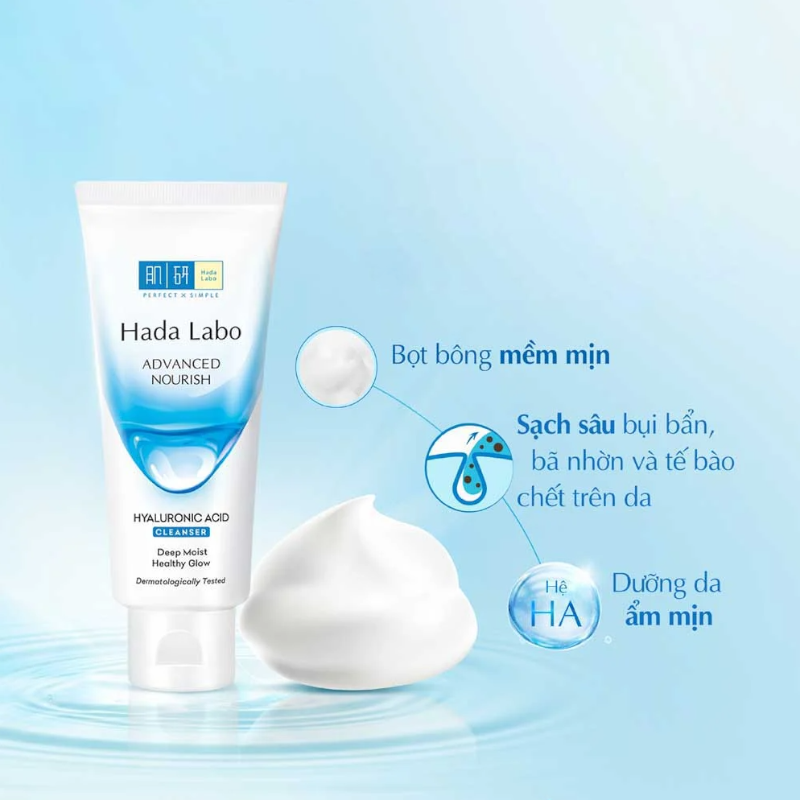 Sữa Rửa Mặt Hada Labo Màu Trắng Advanced Nourish Hyaluronic Acid 80g Sữa Rửa Mặt Hada Labo Màu Trắng Advanced Nourish Hyaluronic Acid 80g