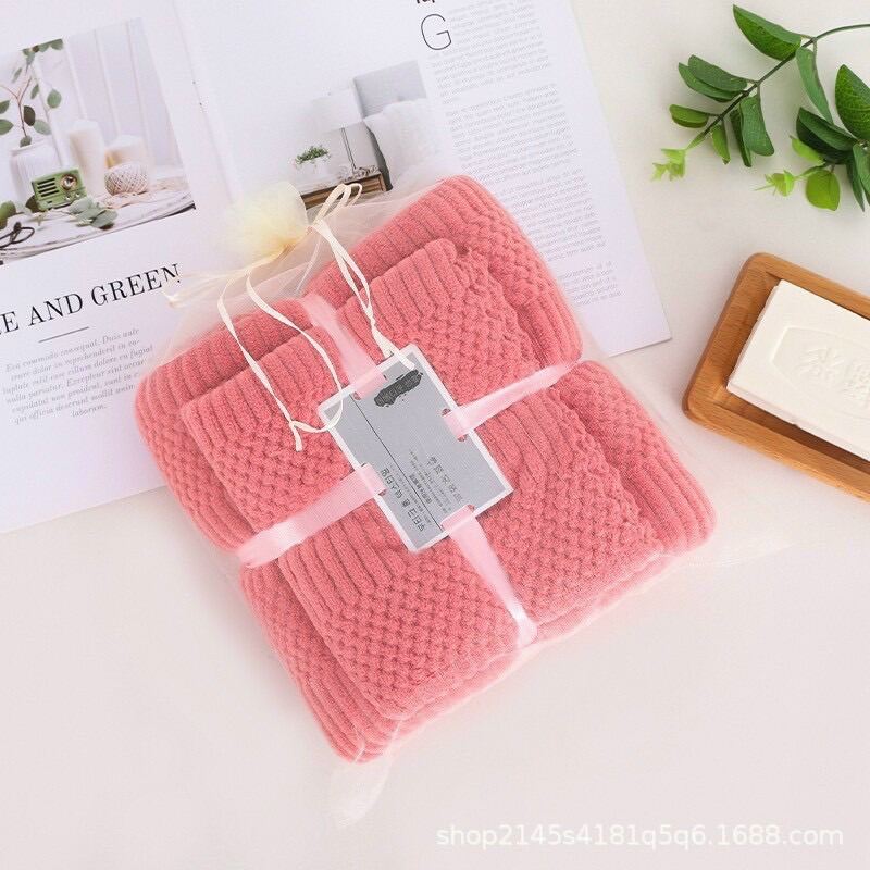 25294_c64ceac8758de1da057f51ee80ea7719_20240927095209-3.jpg Túi Lưới 2 Khăn Tắm Lông Cừu Hàn Quốc Mịn Dễ Thấm Nước 73x118cm Và 58x30cm - TL2KTHQ