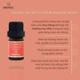 Nước Hoa Vùng Kín Dionel Màu Đỏ Secret Love Romantic Rose 5ml - NHVKD01