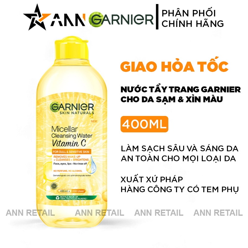 25364_25364-2-20241008090048_20241227120204-1.png Nước Tẩy Trang Garnier Nắp Vàng Micellar Cleansing Water Vitamin C Dành Cho Da Sạm Xỉn Màu 400ml - 8994993013869