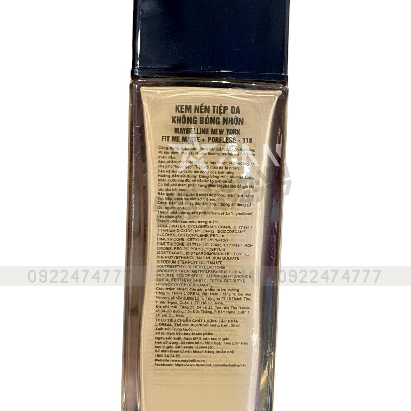 25401_phu-photoroom-8_20241009101912-2.jpg Kem Nền Maybelline New York Fit Me Matte + Poreless 16H SPF22 PA++ 30ml - 6902395774211