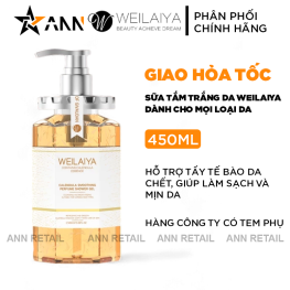 Sữa Tắm Trắng Da Toàn Thân Weilaiya Cánh Hoa Cúc Vạn Thọ 450ml