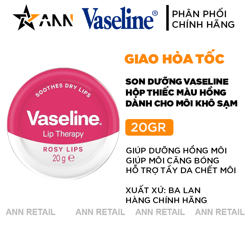 25452_bia-son_20241016173623.png Son Dưỡng Môi Vaseline Hộp Thiếc Màu Hồng Lip Therapy Rosy Lips 20g - 50064861