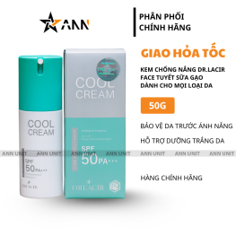 Kem Chống Nắng Dr Lacir Cool Cream Face Tuyết Sữa Gạo Dưỡng Trắng Da Ban Ngày 50g - 8938528007473