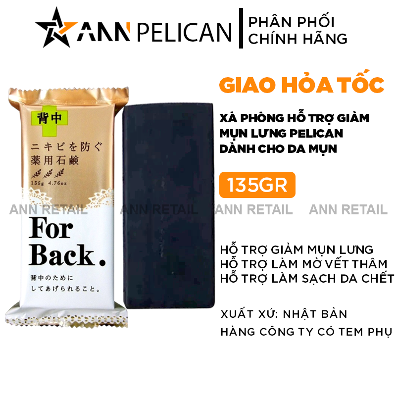 25517_1ne_20241031174057-1.png Xà Phòng Pelican For Back 135g Hỗ Trợ Giảm Mụn Lưng - 4976631894225